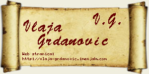 Vlaja Grdanović vizit kartica